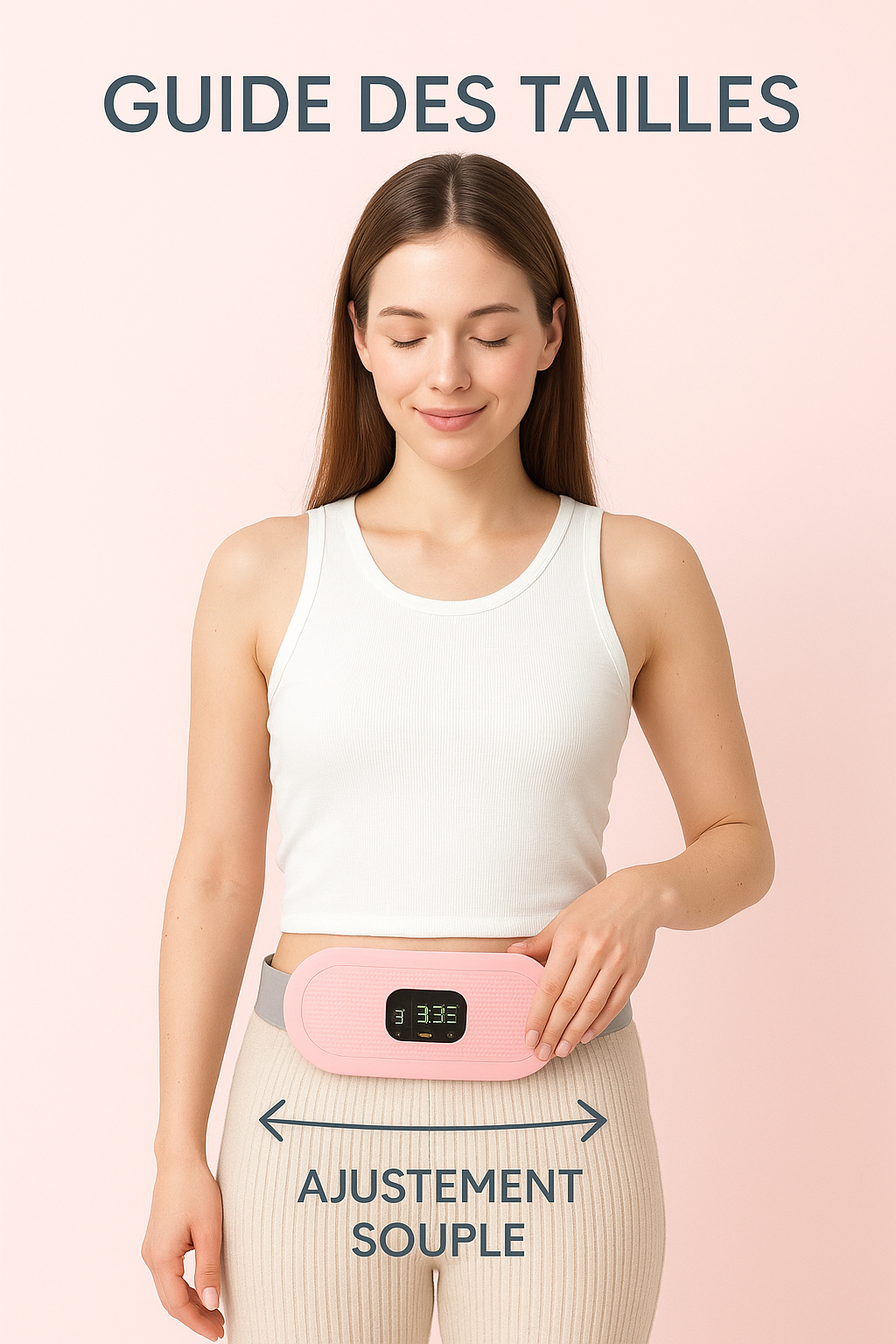 Bloom & Flow- Coussin chauffant électrique pour femmes, vibrateur, dispositif de soulagement des douleurs menstruelles